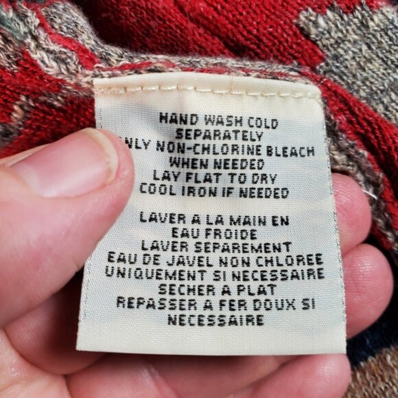 VTG Denim Supply Ralph Cardigan Sweater Women XS Aztec Southwestern Shawl Collar - Picture 6 of 8